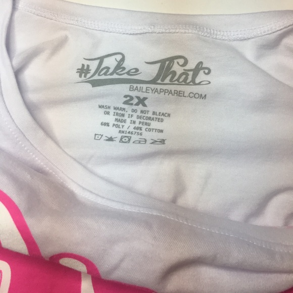 Bailey Appeal “Take That” crop Top tee NWOT - Picture 2 of 2